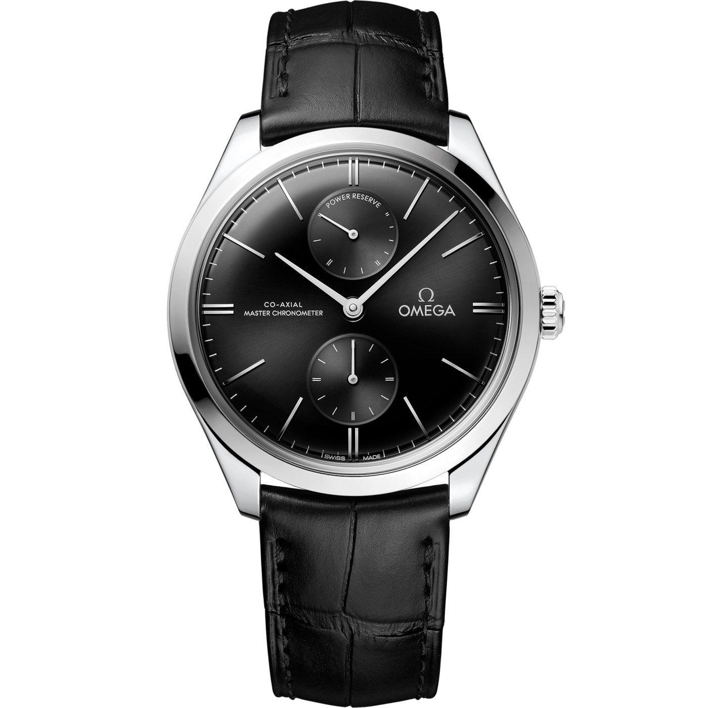 Omega De Ville Tr̩sor Master Chronometer Power Reserve Stainless Steel / Black — Ref. 435.13.40.22.01.001