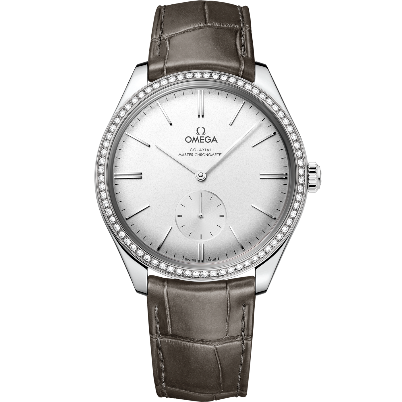 Omega De Ville Tr̩sor Master Chronometer Small Seconds Stainless Steel / Diamond / Silver — Ref. 435.18.40.21.02.002
