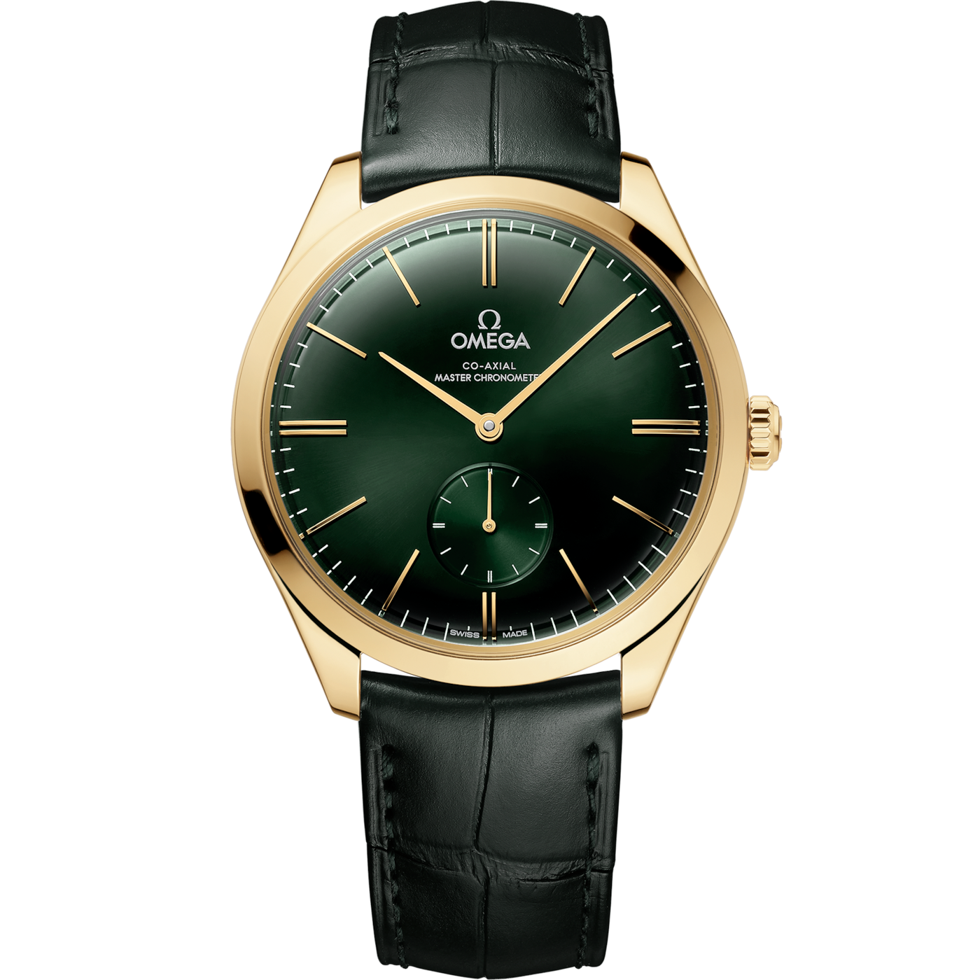 Omega De Ville Tr̩sor Master Chronometer Small Seconds Yellow Gold / Green — Ref. 435.53.40.21.10.001