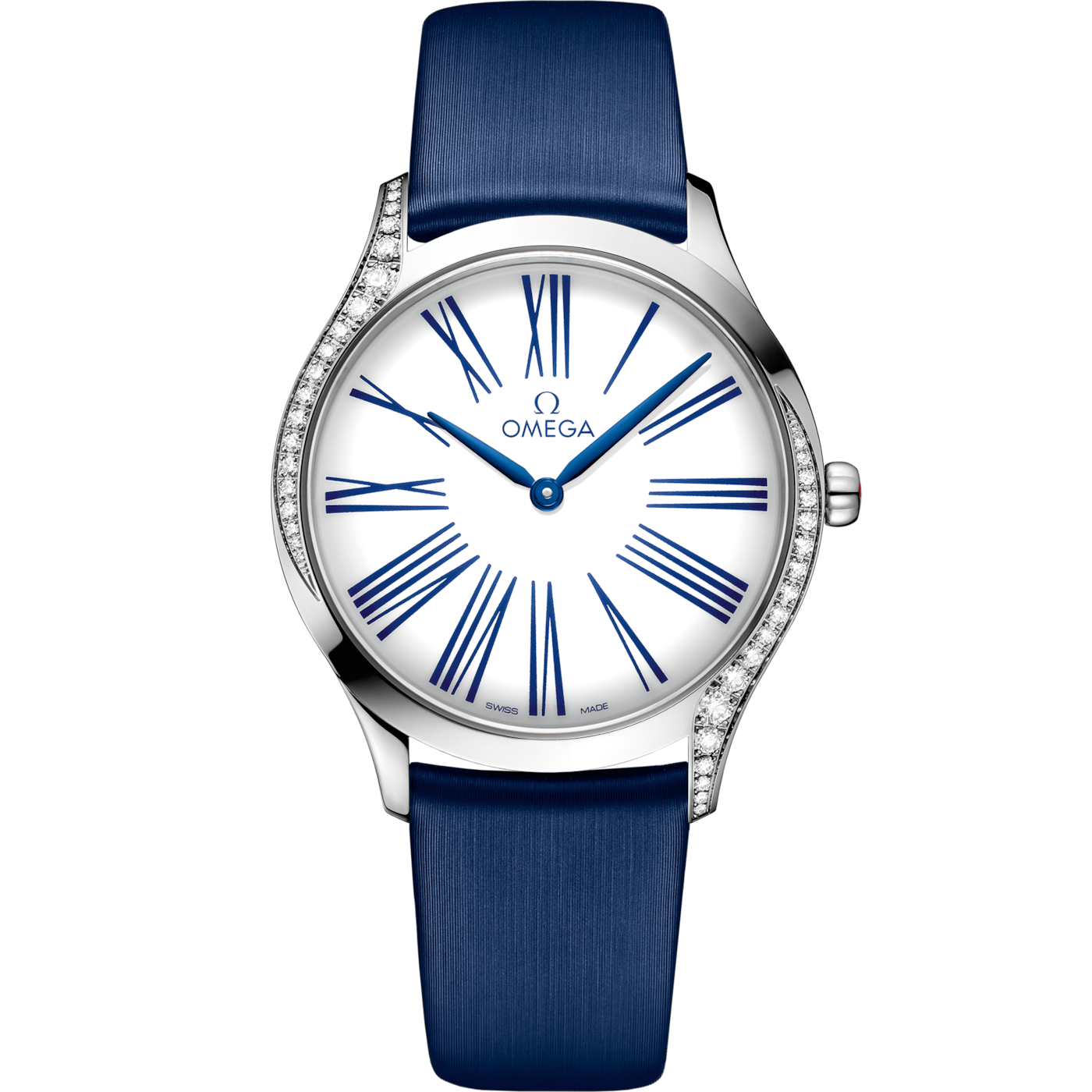 Omega De Ville Tr̩sor 36 Stainless Steel / White Roman / Fabric — Ref. 428.17.36.60.04.001