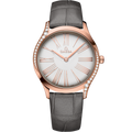 Omega De Ville Tr̩sor 36 Sedna Gold / Silver Roman / Alligator — Ref. 428.58.36.60.02.001
