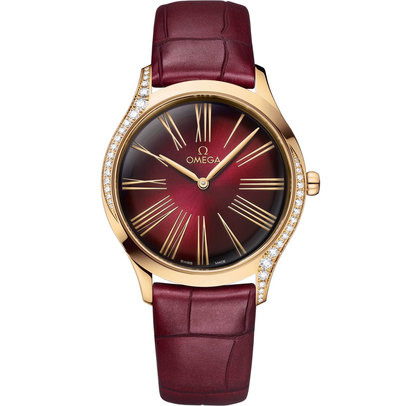 Omega De Ville Tr̩sor 36 Moonshine Gold / Red Roman / Fabric — Ref. 428.58.36.60.11.001