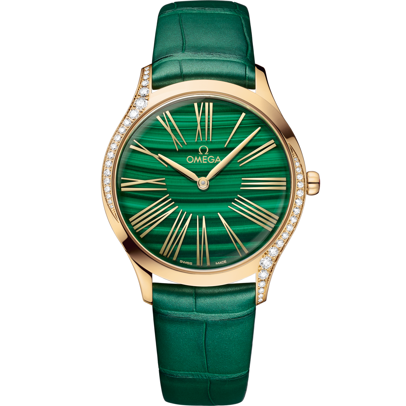 Omega De Ville Tr̩sor 36 Moonshine Gold / Malachite — Ref. 428.58.36.60.99.001