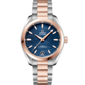 Omega Seamaster Aqua Terra 150M Master Chronometer 34 Stainless Steel / Sedna Gold / Blue-Waves / Bracelet — Ref. 220.20.34.20.03.001