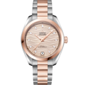 Omega Seamaster Aqua Terra 150M Master Chronometer 34 Stainless Steel / Sedna Gold / Grey - Diamond / Bracelet — Ref. 220.20.34.20.59.001