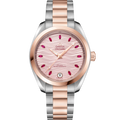 Omega Seamaster Aqua Terra 150M Master Chronometer 34 Stainless Steel / Sedna Gold / Pink - Ruby / Bracelet — Ref. 220.20.34.20.60.001
