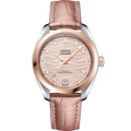 Omega Seamaster Aqua Terra 150M Master Chronometer 34 Stainless Steel / Sedna Gold / Grey - Diamond / Alligator — Ref. 220.23.34.20.59.001