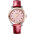 Omega Seamaster Aqua Terra 150M Master Chronometer 34 Stainless Steel / Sedna Gold / Pink - Ruby / Alligator — Ref. 220.23.34.20.60.001