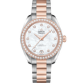 Omega Seamaster Aqua Terra 150M Master Chronometer 34 Stainless Steel / Sedna Gold / Diamond / MOP / Bracelet — Ref. 220.25.34.20.55.001