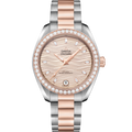 Omega Seamaster Aqua Terra 150M Master Chronometer 34 Stainless Steel / Sedna Gold / Diamond / Grey - Diamond / Bracelet — Ref. 220.25.34.20.59.001