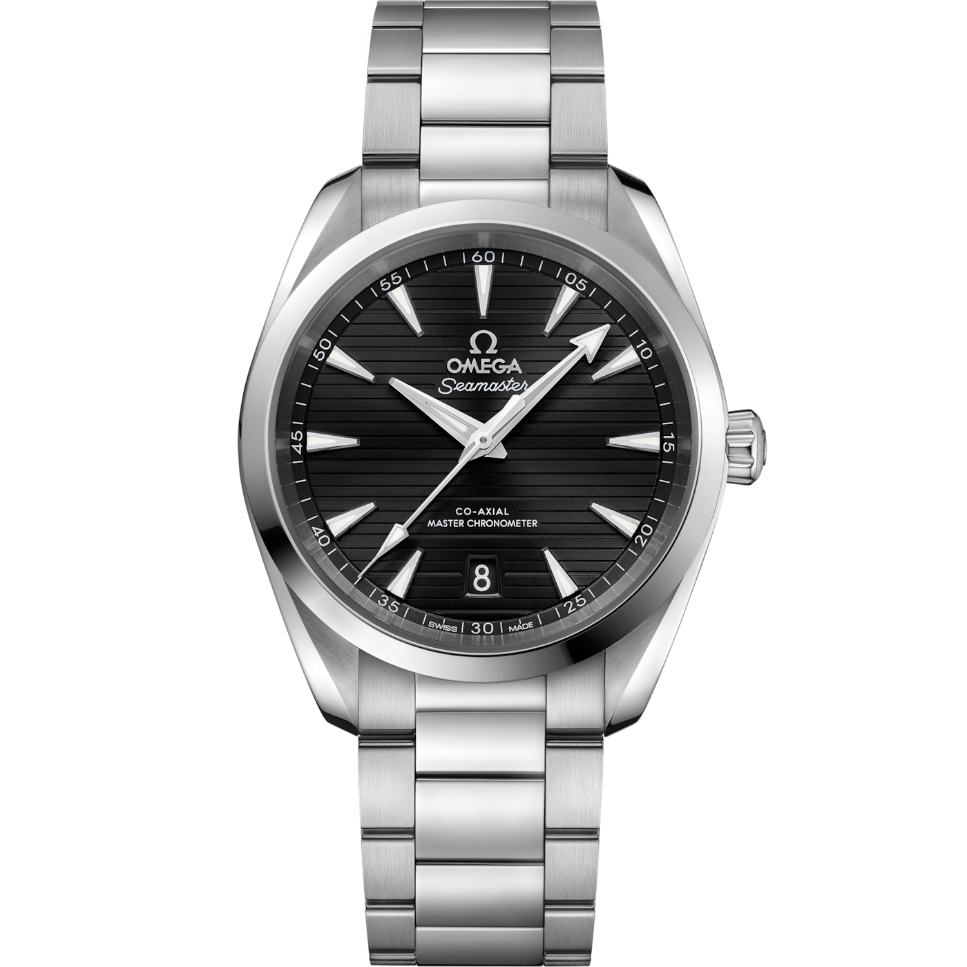 Omega Seamaster Aqua Terra 150M Master Chronometer 38 Stainless Steel / Black / Bracelet — Ref. 220.10.38.20.01.001