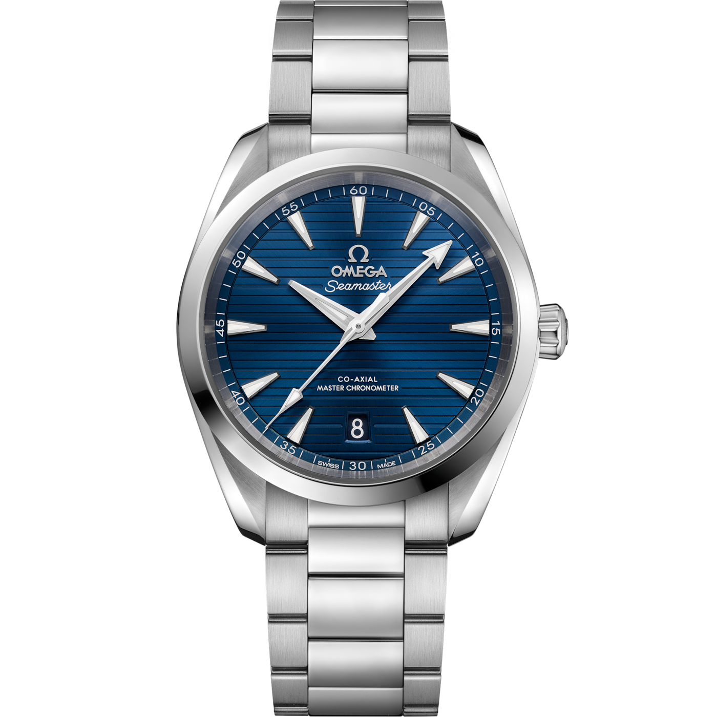 Omega Seamaster Aqua Terra 150M Master Chronometer 38 Stainless Steel / Blue / Bracelet — Ref. 220.10.38.20.03.001