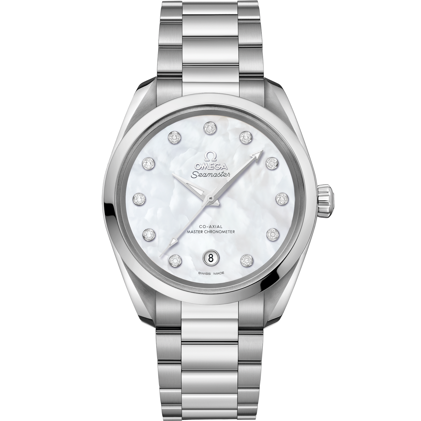 Omega Seamaster Aqua Terra 150M Master Chronometer 38 Stainless Steel / MOP / Bracelet — Ref. 220.10.38.20.55.001