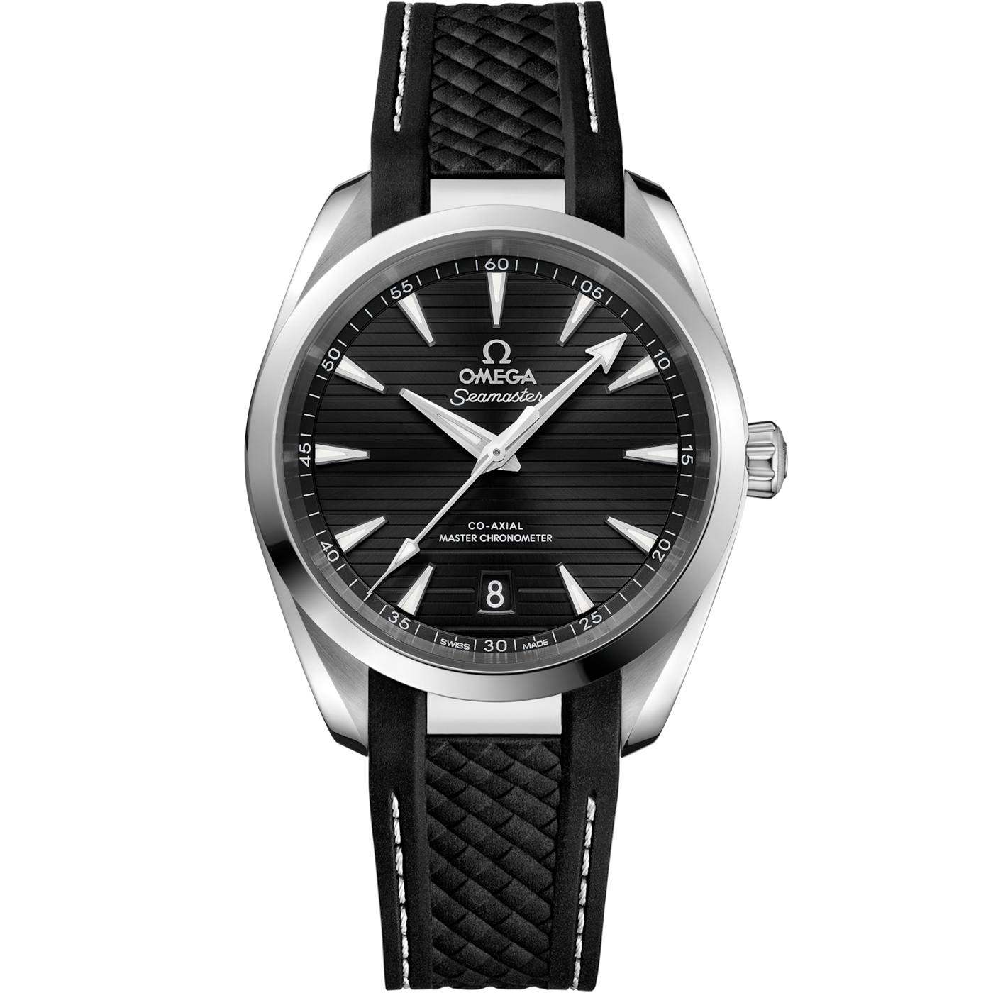 Omega Seamaster Aqua Terra 150M Master Chronometer 38 Stainless Steel / Black / Rubber — Ref. 220.12.38.20.01.001
