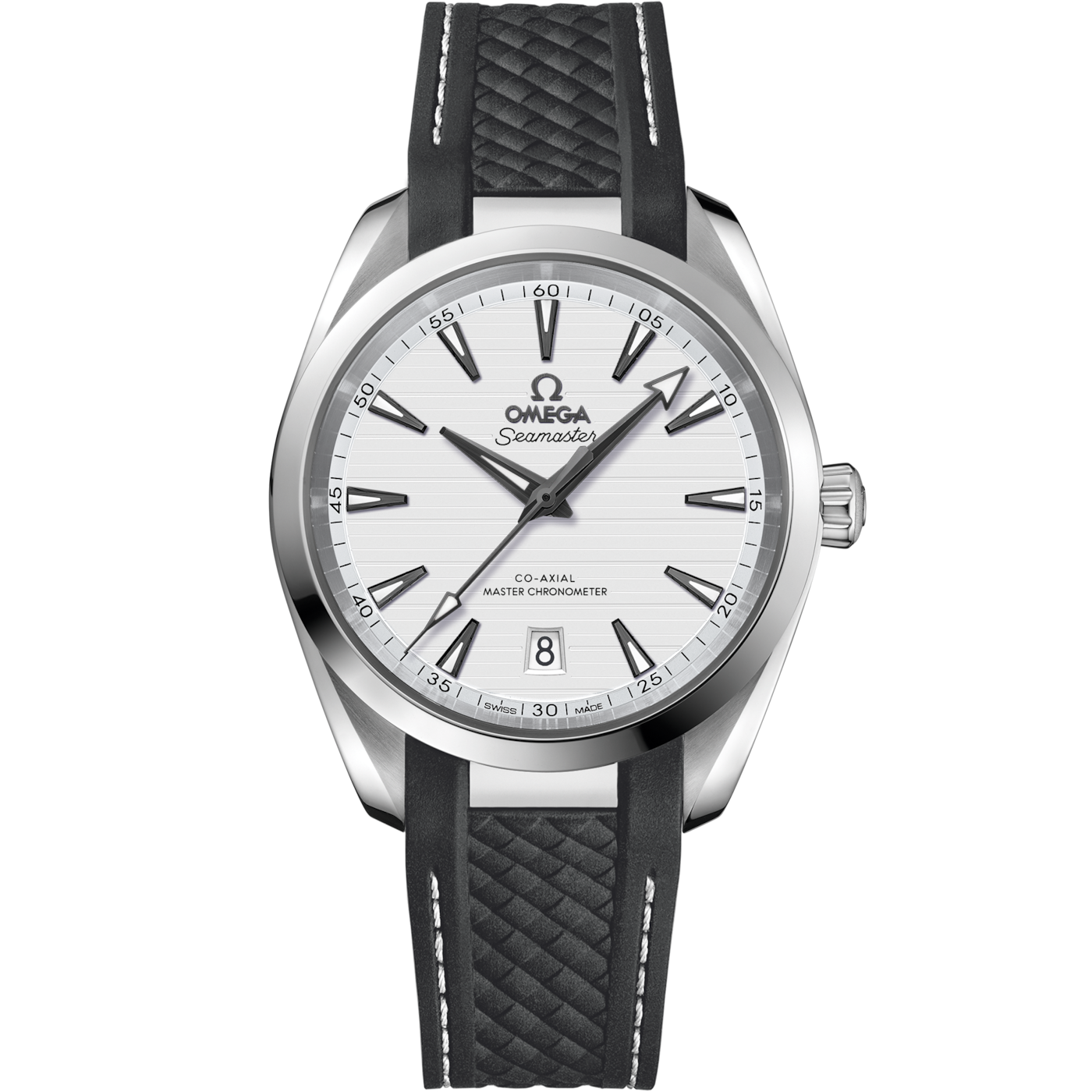Omega Seamaster Aqua Terra 150M Master Chronometer 38 Stainless Steel / Silver / Rubber — Ref. 220.12.38.20.02.001