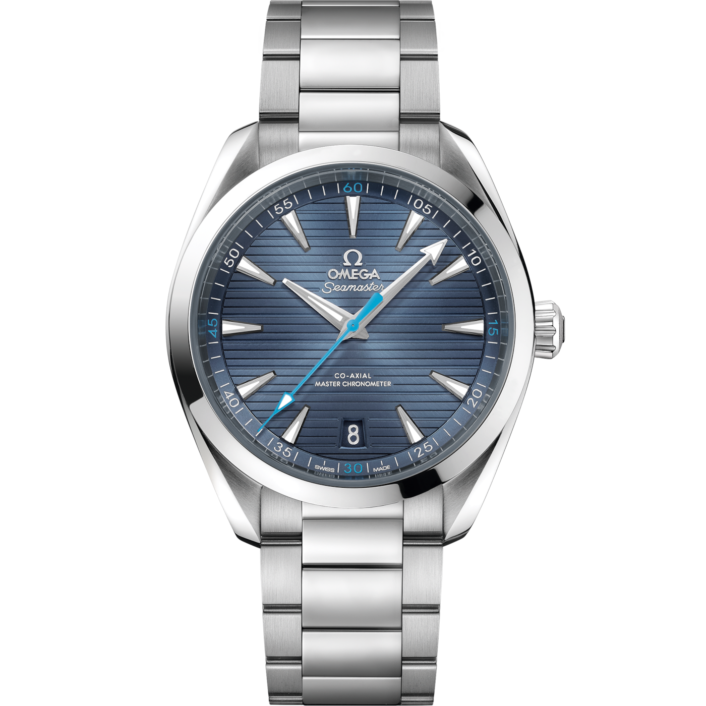 Omega Seamaster Aqua Terra 150M Master Chronometer 41 Stainless Steel / Blue / Bracelet — Ref. 220.10.41.21.03.002