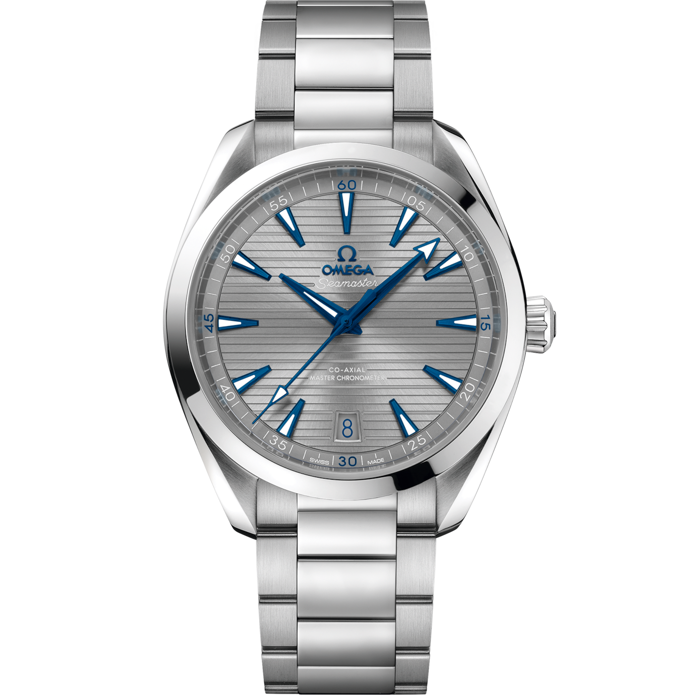 Omega Seamaster Aqua Terra 150M Master Chronometer 41 Stainless Steel / Grey / Bracelet — Ref. 220.10.41.21.06.001