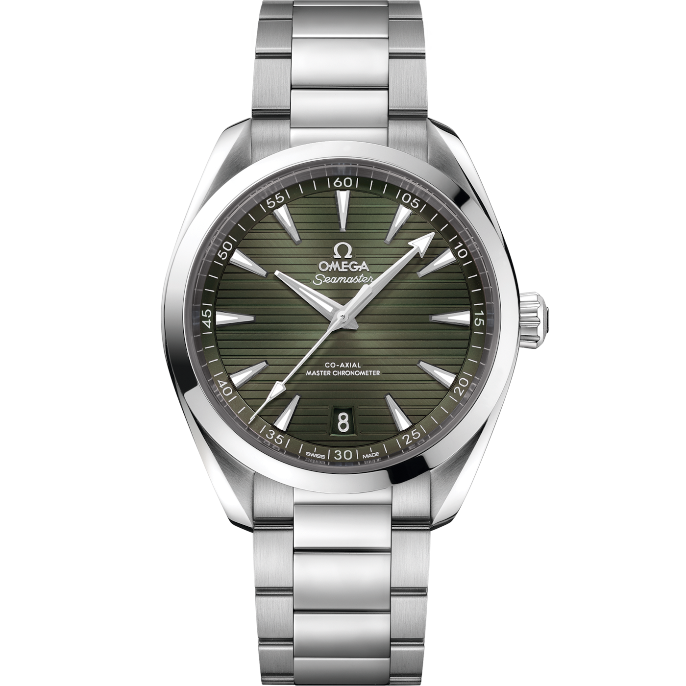 Omega Seamaster Aqua Terra 150M Master Chronometer 41 Stainless Steel / Green / Bracelet — Ref. 220.10.41.21.10.001