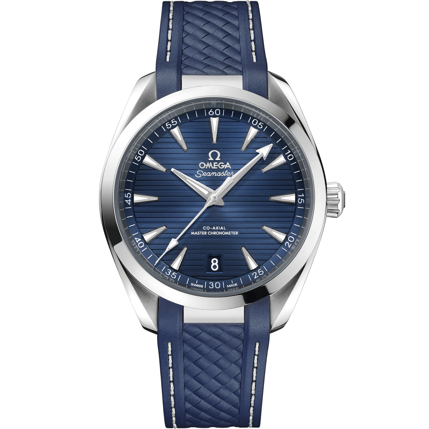 Omega Seamaster Aqua Terra 150M Master Chronometer 41 Stainless Steel / Blue / Rubber — Ref. 220.12.41.21.03.007