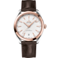 Omega Seamaster Aqua Terra 150M Master Chronometer 41 Stainless Steel / Sedna Gold / Silver / Alligator — Ref. 220.23.41.21.02.001