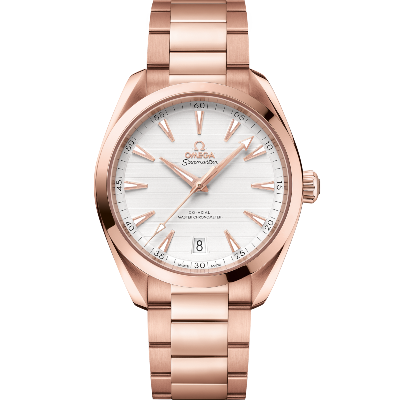 Omega Seamaster Aqua Terra 150M Master Chronometer 41 Sedna Gold / Silver / Bracelet — Ref. 220.50.41.21.02.001