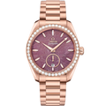 Omega Seamaster Aqua Terra 150M Master Chronometer Small Seconds 38 Sedna Gold / Diamond / Purple Jade / Bracelet — Ref. 220.55.38.20.99.001