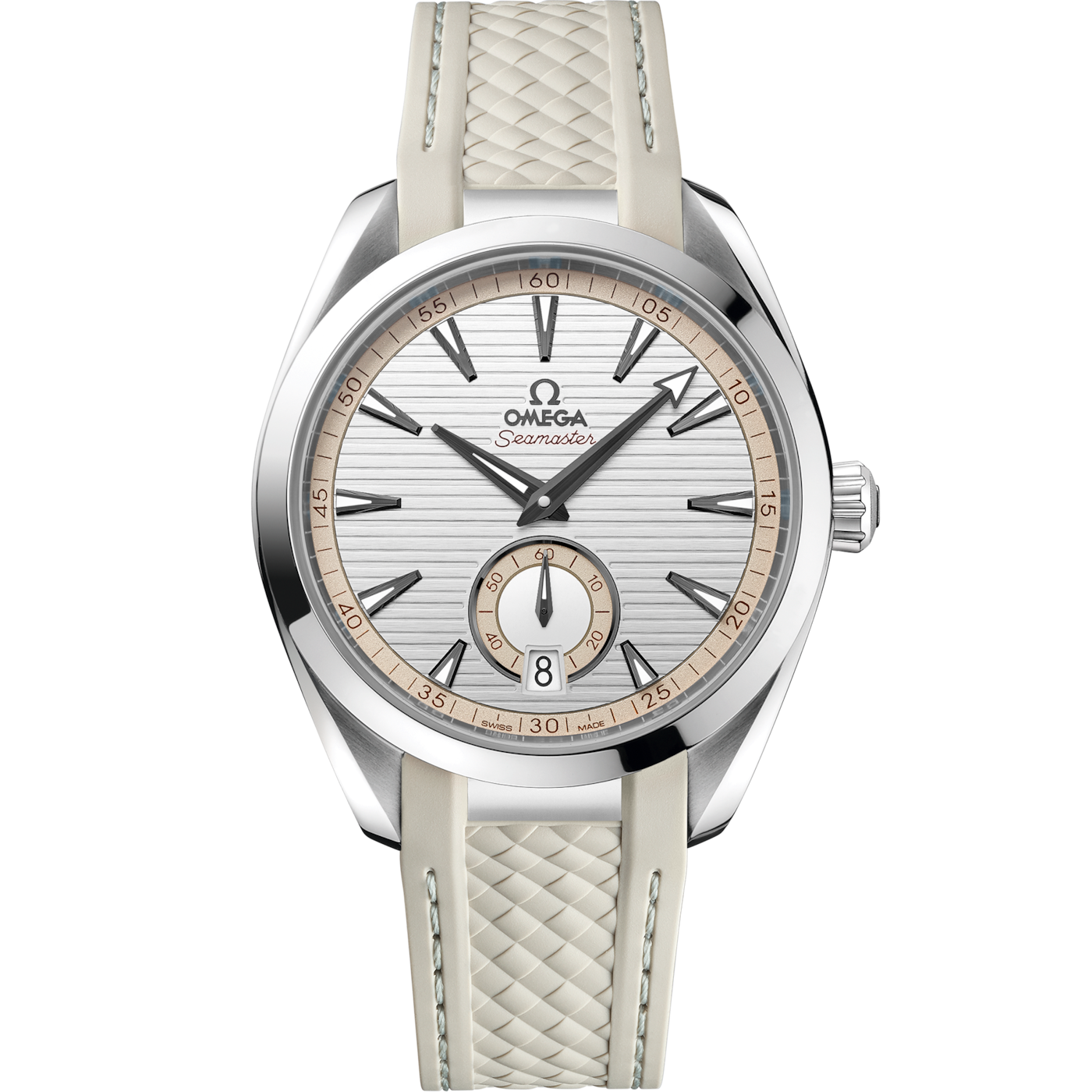 Omega Seamaster Aqua Terra 150M Master Chronometer Small Seconds 41 Stainless Steel / Silver / Rubber — Ref. 220.12.41.21.02.005