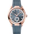 Omega Seamaster Aqua Terra 150M Master Chronometer Small Seconds 41 Sedna Gold / Blue / Rubber — Ref. 220.52.41.21.03.002
