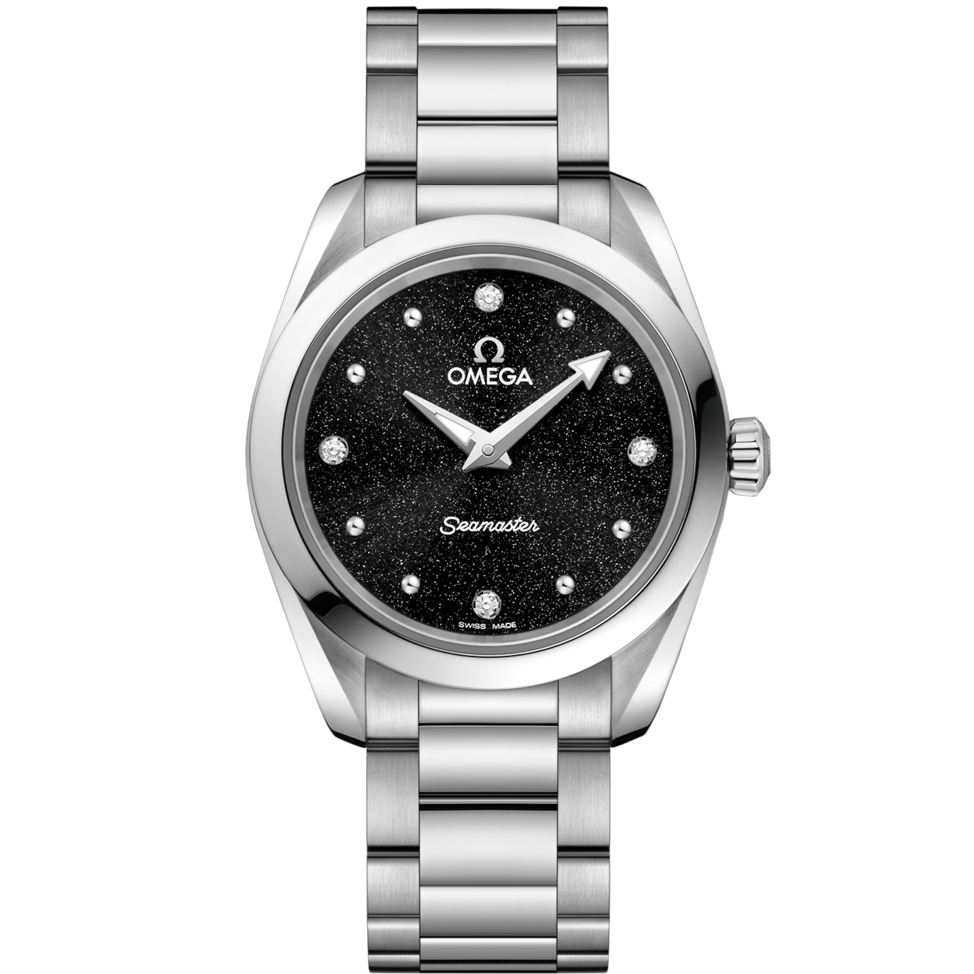 Omega Seamaster Aqua Terra 150M Quartz 28 Stainless Steel / Black / Bracelet — Ref. 220.10.28.60.51.001