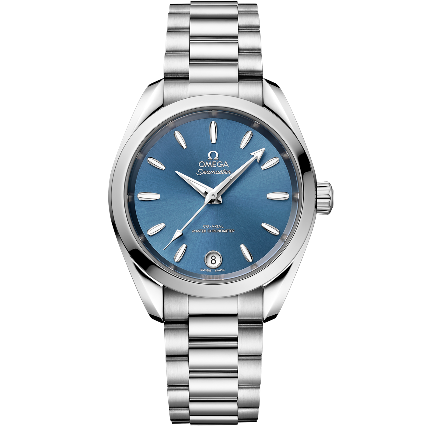 Omega Seamaster Aqua Terra 150M Master Chronometer 34 Stainless Steel / Sea Blue / Bracelet — Ref. 220.10.34.20.03.002
