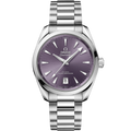 Omega Aqua Terra Seamaster 150M Shades Master Chronometer 38 Stainless Steel / Lavender / Bracelet — Ref. 220.10.38.20.10.004