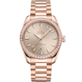 Omega Seamaster Aqua Terra 150M Master Chronometer Small Seconds 38 Sedna Gold - Diamond / Pink / Bracelet — Ref. 220.55.38.20.09.001