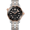 Omega Seamaster Diver 300M Master Co-Axial 42 Stainless Steel / Sedna Gold / Black / Bracelet — Ref. 210.20.42.20.01.001