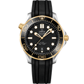 Omega Seamaster Diver 300M Master Co-Axial 42 Stainless Steel / Yellow Gold / Black / Rubber — Ref. 210.22.42.20.01.001