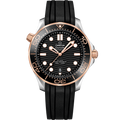 Omega Seamaster Diver 300M Master Co-Axial 42 Stainless Steel / Sedna Gold / Black / Rubber — Ref. 210.22.42.20.01.002