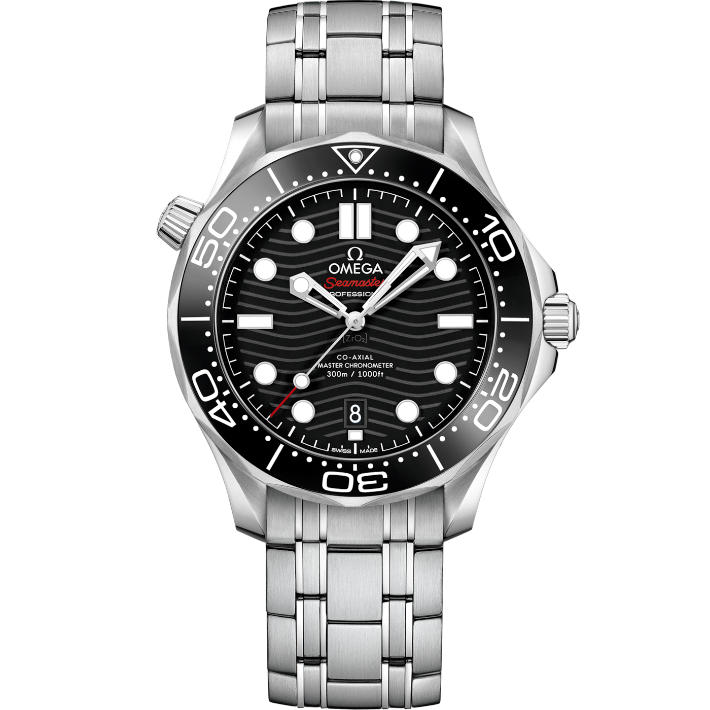 Omega Seamaster Diver 300M Master Co-Axial 42 Stainless Steel / Black / Bracelet — Ref. 210.30.42.20.01.001