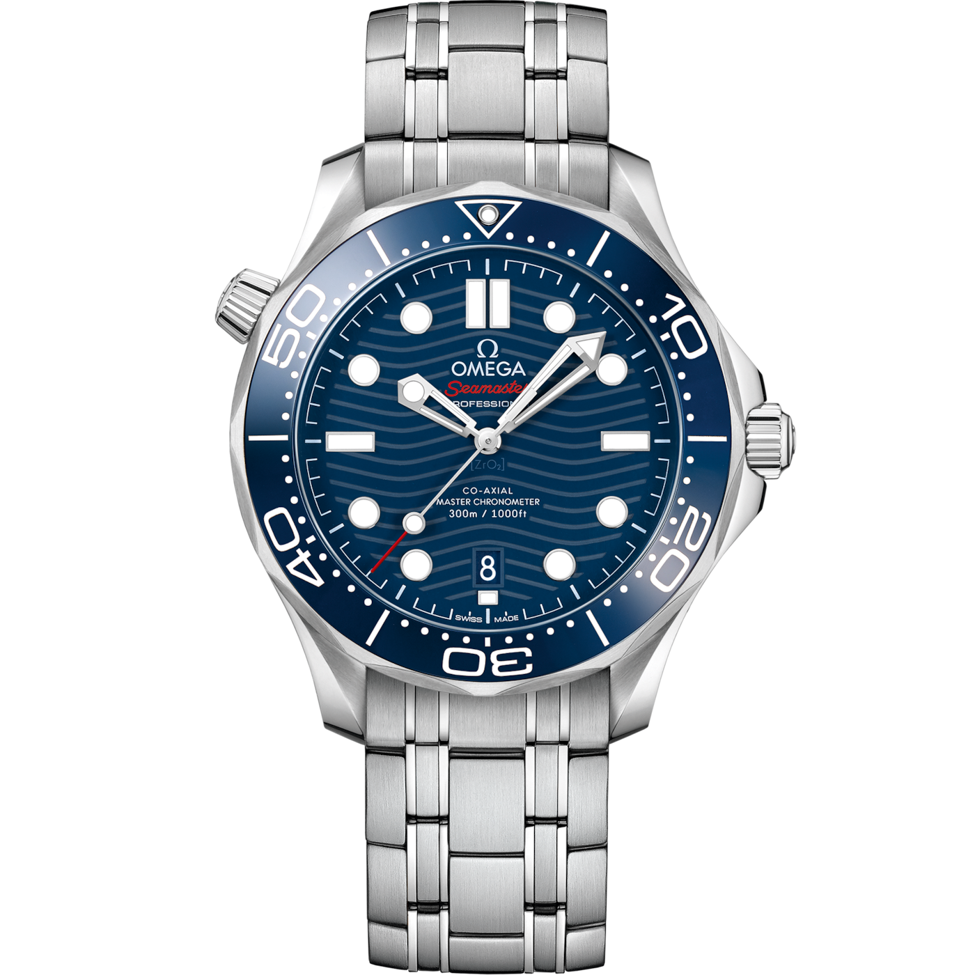 Omega Seamaster Diver 300M Master Co-Axial 42 Stainless Steel / Blue / Bracelet — Ref. 210.30.42.20.03.001