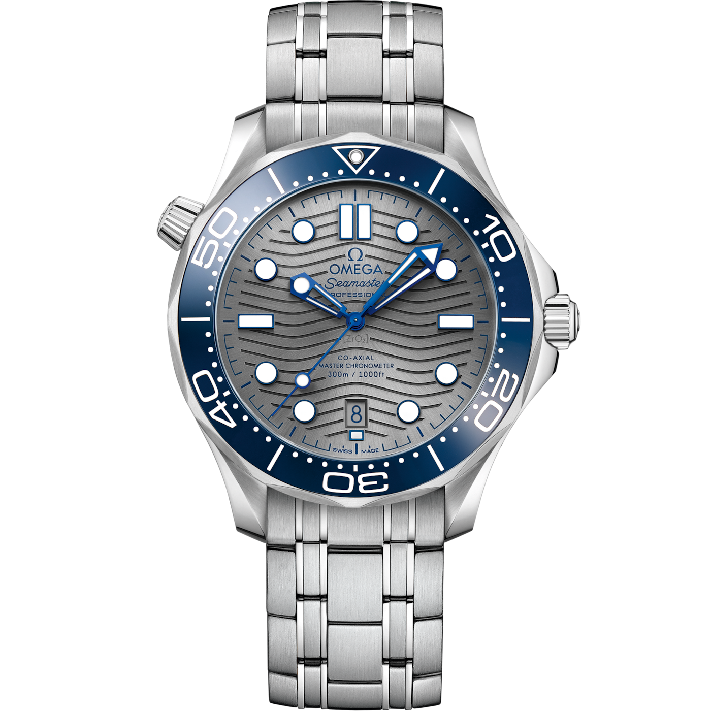 Omega Seamaster Diver 300M Master Co-Axial 42 Stainless Steel / Grey / Bracelet — Ref. 210.30.42.20.06.001