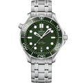 Omega Seamaster Diver 300M Master Co-Axial 42 Stainless Steel / Green / Bracelet — Ref. 210.30.42.20.10.001