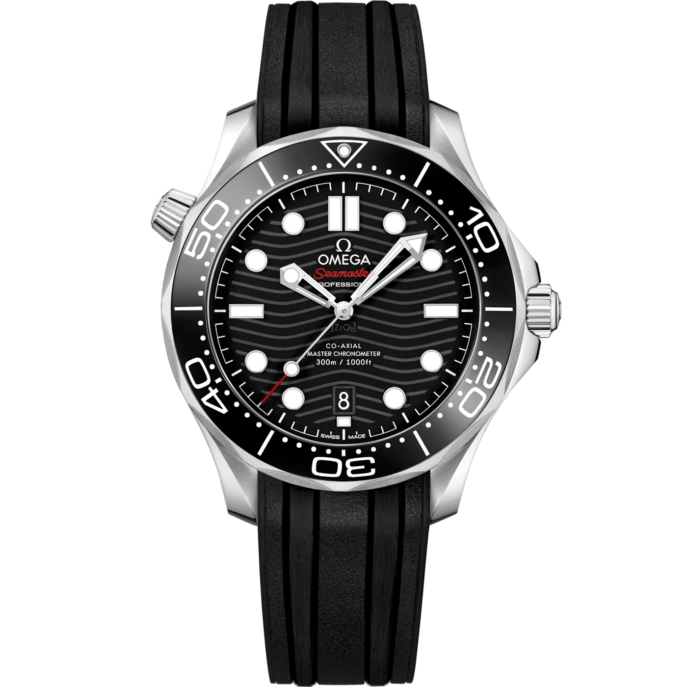 Omega Seamaster Diver 300M Master Co-Axial 42 Stainless Steel / Black / Rubber — Ref. 210.32.42.20.01.001