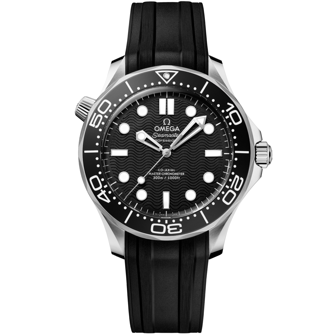 Omega Seamaster Diver 300M No-Date Master Co-Axial 42 Stainless Steel / Black / Rubber — Ref. 210.32.42.20.01.003