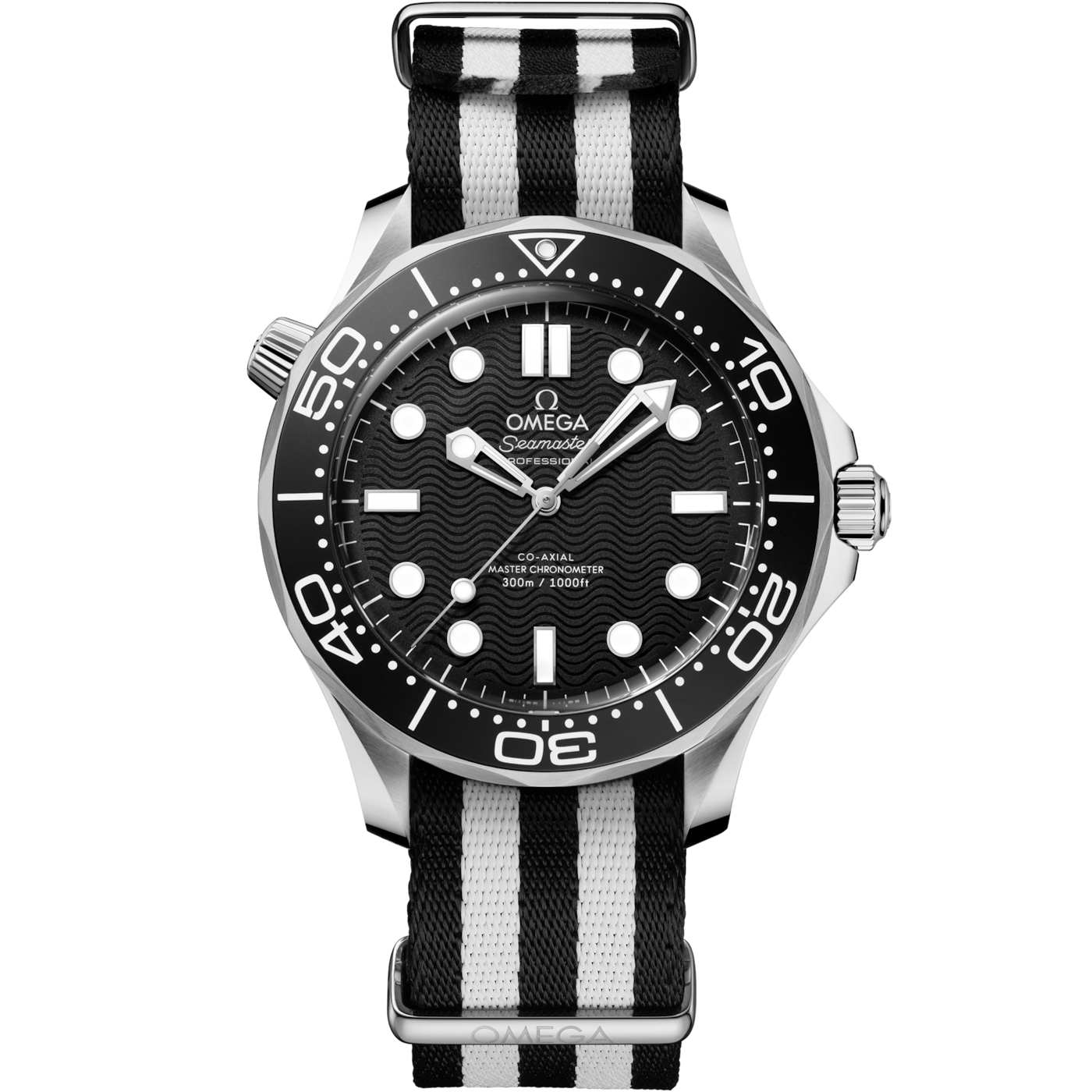 Omega Seamaster Diver 300M Master Co-Axial 42 Stainless Steel / Black / NATO — Ref. 210.32.42.20.01.005