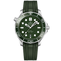 Omega Seamaster Diver 300M Master Co-Axial 42 Stainless Steel / Green / Rubber — Ref. 210.32.42.20.10.001