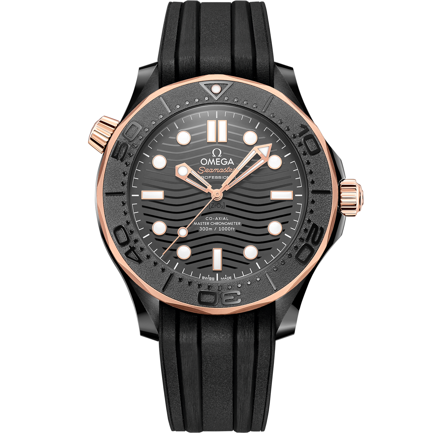 Omega Seamaster Diver 300M Master Co-Axial 43.5 Sedna Black — Ref. 210.62.44.20.01.001