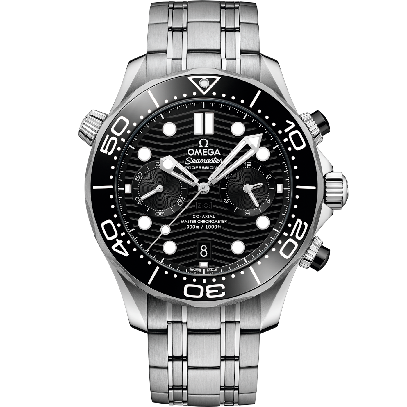 Omega Seamaster Diver 300M Master Co-Axial 44 Chronograph Stainless Steel / — Ref. 210.30.44.51.01.001