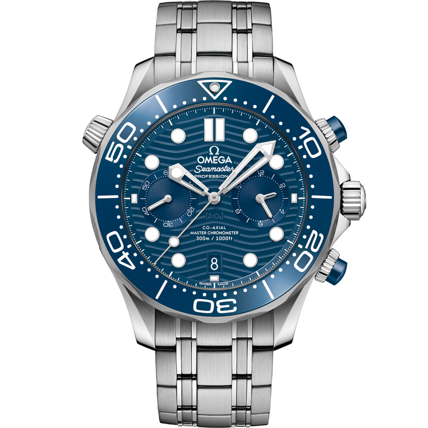Omega Seamaster Diver 300M Master Co-Axial 44 Chronograph Stainless Steel / — Ref. 210.30.44.51.03.001