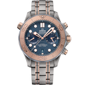 Omega Seamaster Diver 300M Master Co-Axial 44 Chronograph Titanium / Tantalum / Sedna Gold / Blue / Bracelet — Ref. 210.60.44.51.03.001