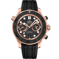 Omega Seamaster Diver 300M Master Co-Axial Chronograph 44 Sedna Gold / Black / Rubber — Ref. 210.62.44.51.01.001