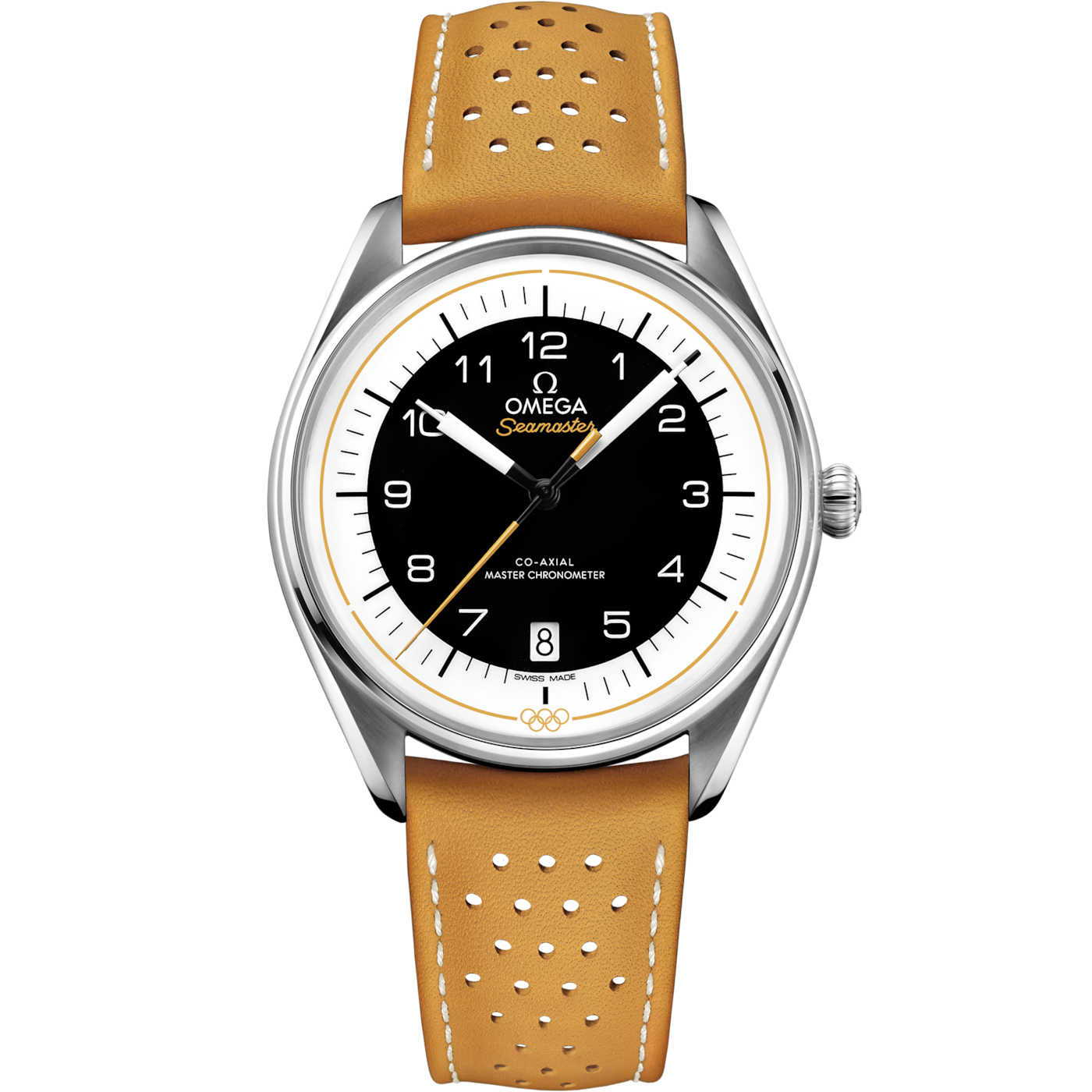 Omega Seamaster Master Co-Axial 39.5 Olympic Timekeeper Stainless Steel / Black / Yellow — Ref. 522.32.40.20.01.002