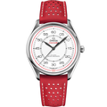 Omega Seamaster Master Co-Axial 39.5 Olympic Timekeeper Stainless Steel / White / Red — Ref. 522.32.40.20.04.004